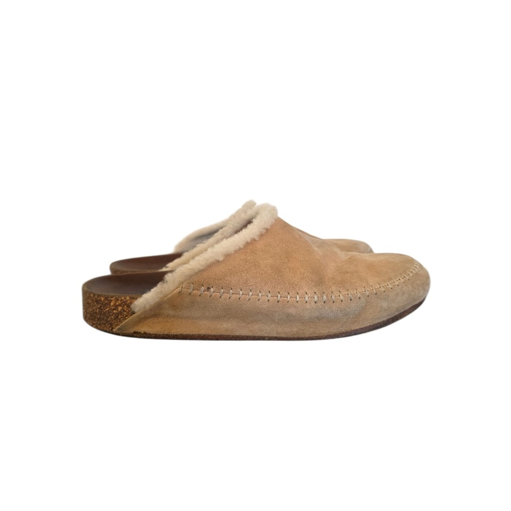Jenni Kayne Shearling Lined Moc Clogs Molded Footbed Cozy Mules sz 40 US 9.5